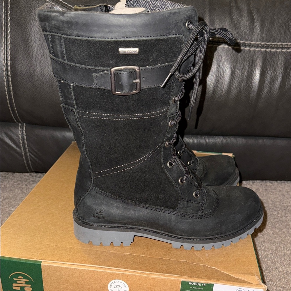 Kamik Women's Rogue 10 Black Combat Boots - Size 8.5 - Picture 4 of 6